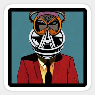 All seeing businessmen Sticker